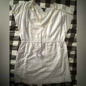 J. Crew Light Purple and Gold Swim Coverup